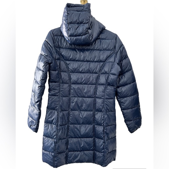 NEW Aventure 3/4 Length Ultra Light Puffer Jacket — Navy Night, Size Small - Picture 3 of 3